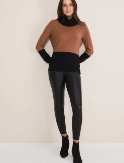 Zasha Colourblock Cowl Neck Jumper