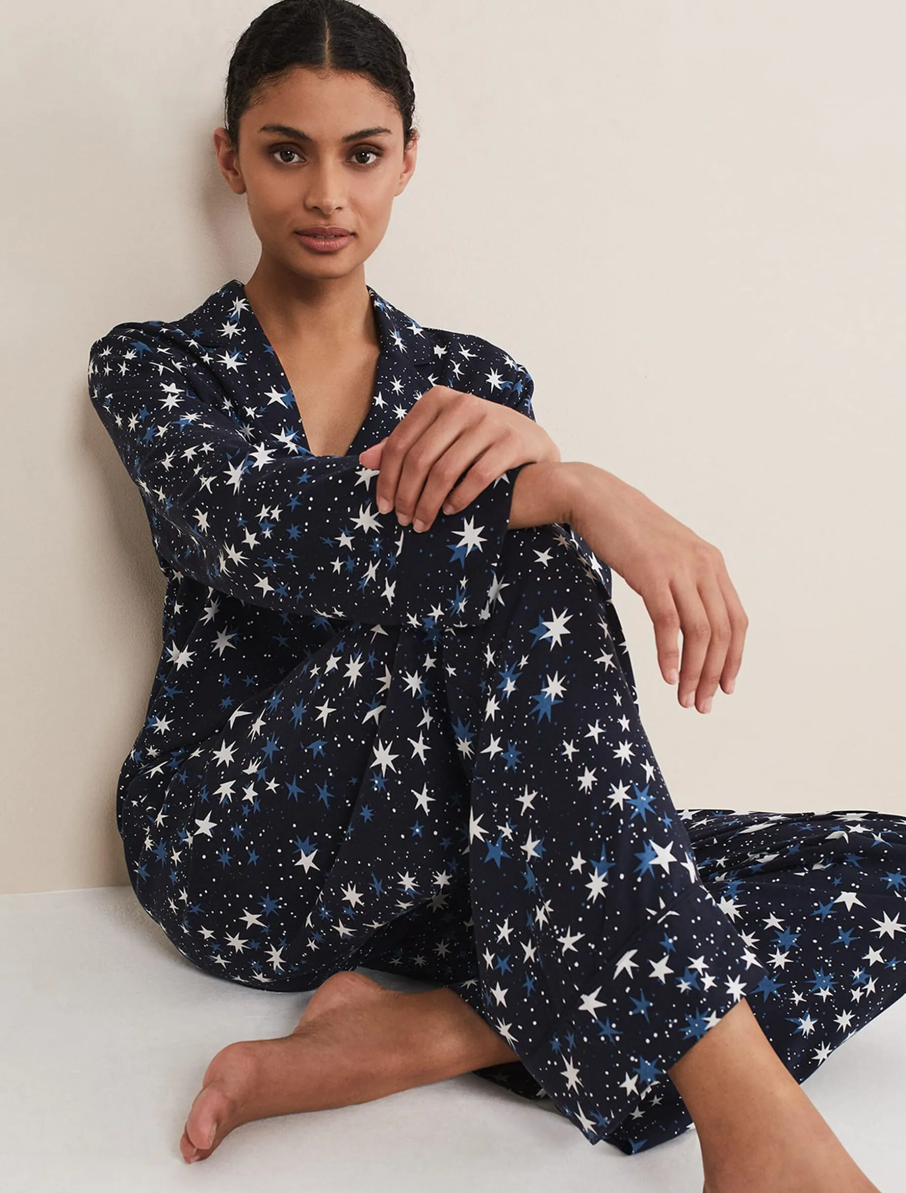 Zeba Star Print Pyjama Set