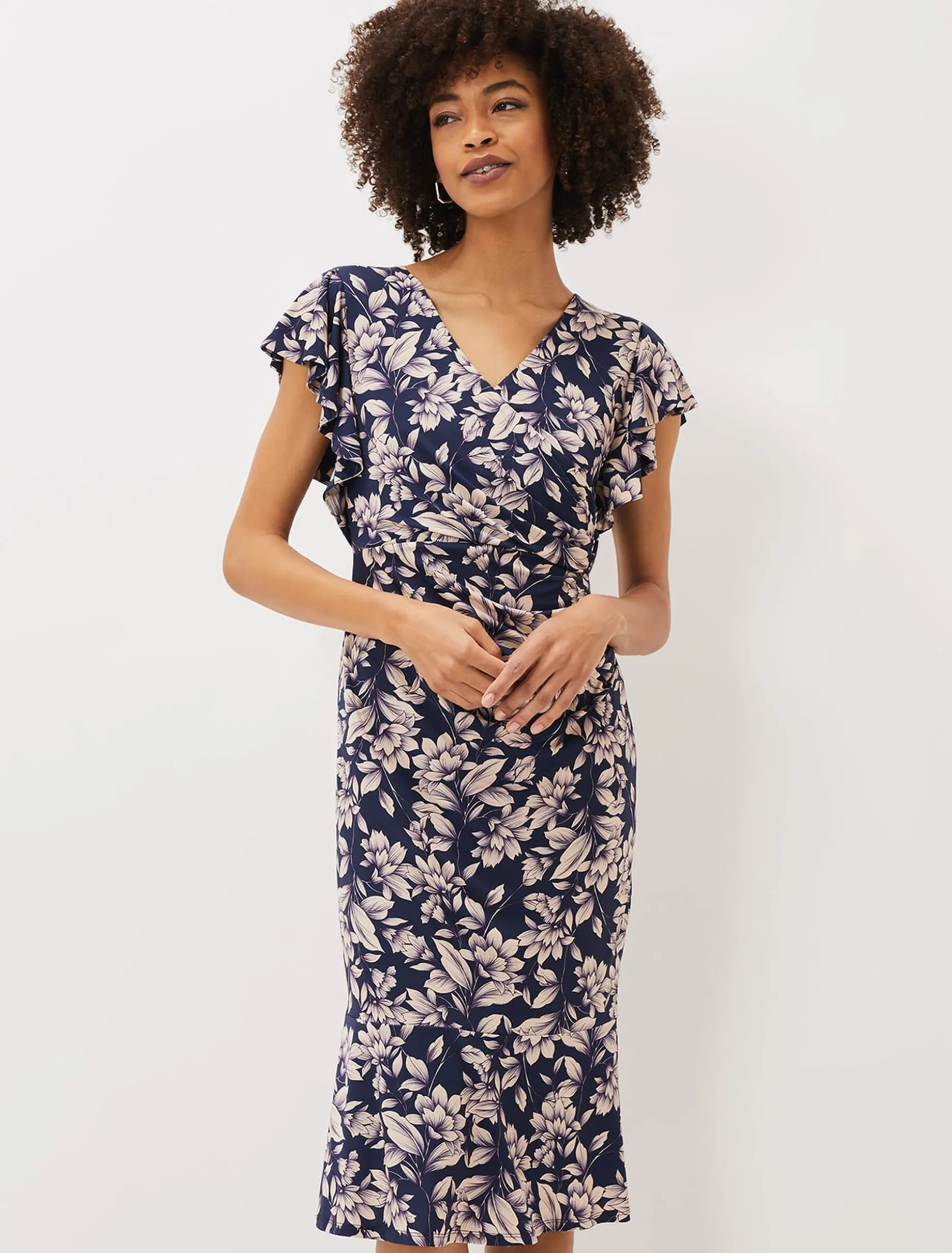 Zendaya Floral Jersey Dress