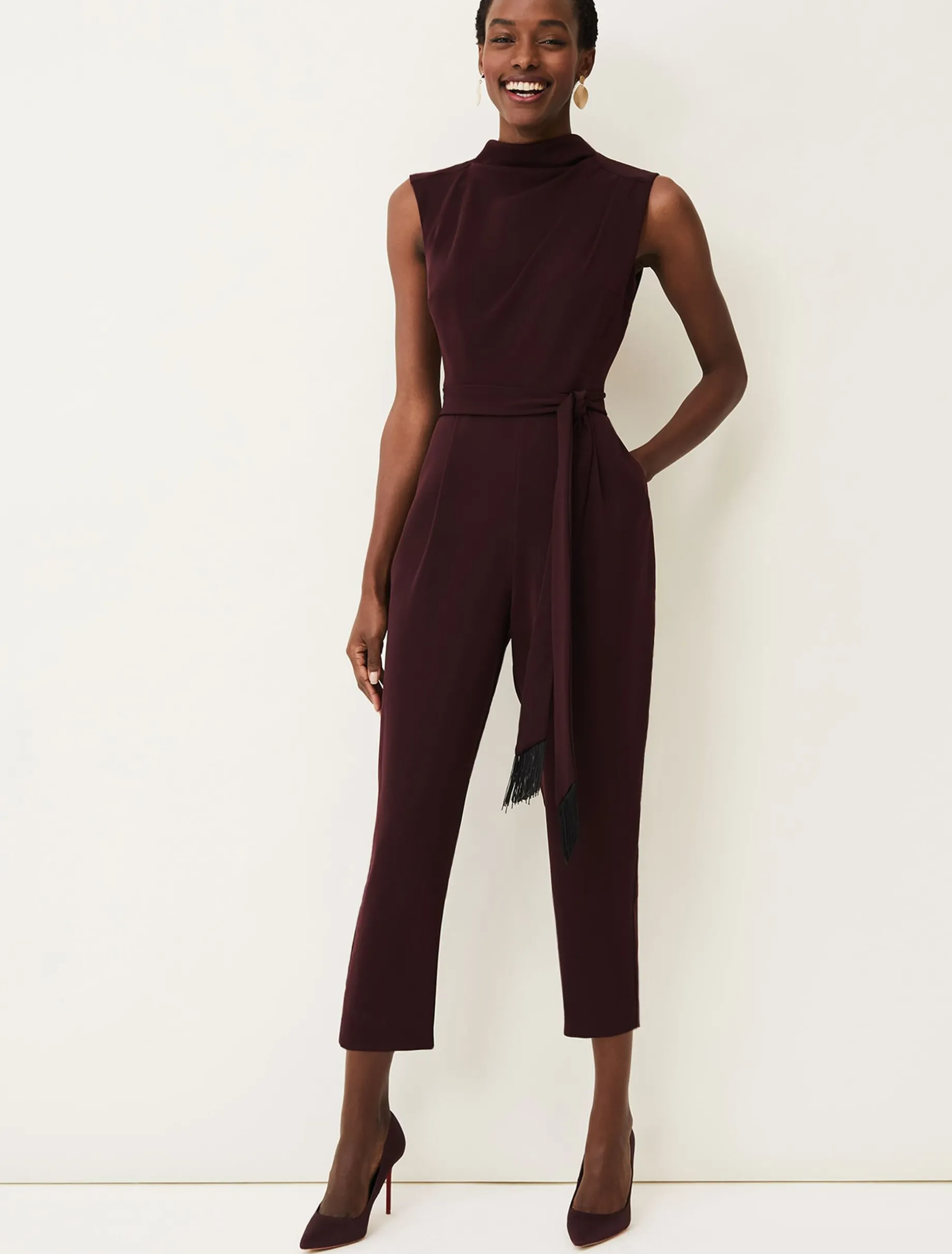 Zinnia Cowl Neck Jumpsuit